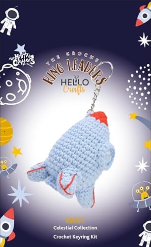 Knitty Critters Himmlischer Schlüsselanhänger – Rakete | Anfängerfreundliches Häkel-Bastelset mit recyceltem Garn Knitty Critters Himmlischer Schlüsselanhänger – Rakete | Anfängerfreundliches Häkel-Bastelset mit recyceltem Garn von Knitty Critters