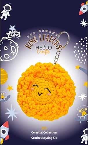 Knitty Critters Himmlischer Schlüsselanhänger – Sonne | Anfängerfreundliches Häkel-Bastelset mit recyceltem Garn Knitty Critters Himmlischer Schlüsselanhänger – Sonne | Anfängerfreundliches Häkel-Bastelset mit recyceltem Garn von Knitty Critters