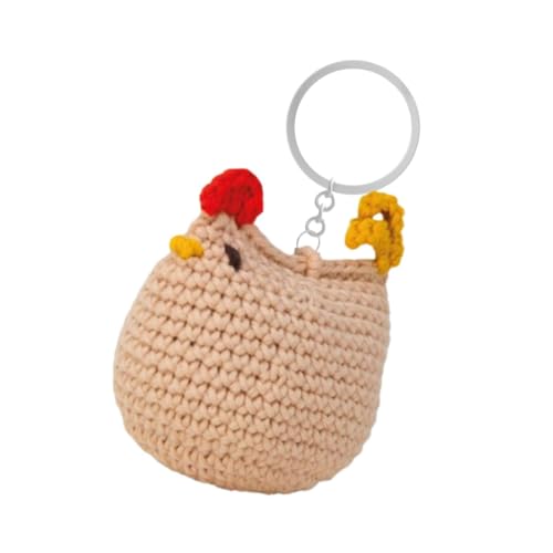 Knitty Critters Schlüsselanhänger mit Tierformen – Huhn | Anfängerfreundliches Häkel-Bastelset mit recyceltem Garn Knitty Critters Schlüsselanhänger mit Tierformen – Huhn | Anfängerfreundliches Häkel-Bastelset mit recyceltem Garn von Knitty Critters