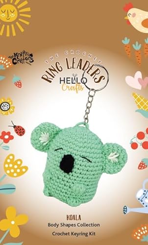 Knitty Critters Schlüsselanhänger mit Tierformen – Koala | Anfängerfreundliches Häkel-Bastelset mit recyceltem Garn Knitty Critters Schlüsselanhänger mit Tierformen – Koala | Anfängerfreundliches Häkel-Bastelset mit recyceltem Garn von Knitty Critters