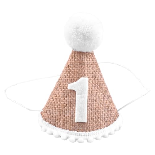 Knnuey Mütze Baby-Geburtstagsparty-Mütze 1. Jahr Kinder-Babyparty-Mütze Geburtstags-Stirnband-Dekoration B von Knnuey