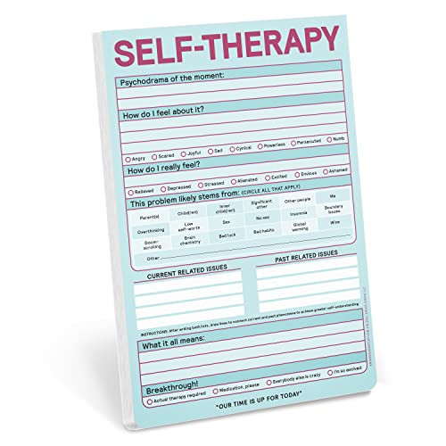 Knock Knock Selbsttherapie-Pad, Checklisten-Notizblock für Step-by-Step Stress Relief (Pastell-Version), 15,2 x 22,9 cm von Knock Knock