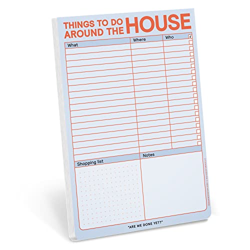 Knock Knock Things to Do Around the House Notizblock mit Magnet, Honigdo-Listen-Notizblock, 15,2 x 22,9 cm (Pastell-Edition) von Knock Knock