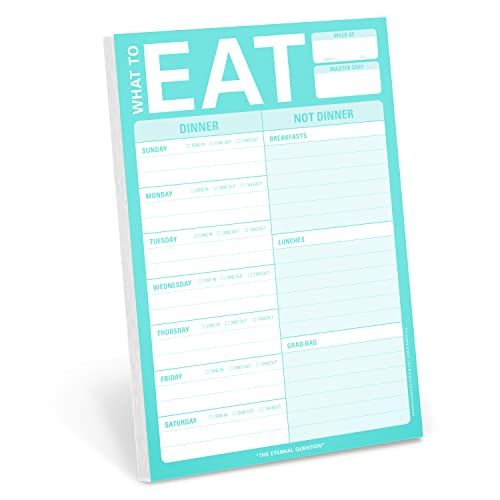 Knock Knock What to Eat Pad (Mint Green) von Knock Knock