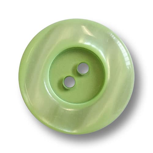 Knopfparadies - 10er Set hellgrün schimmernde Kunststoffknöpfe mit zwei Löchern. Ø: ca. 20mm! Knopfparadies - 10er Set hellgrün schimmernde Kunststoffknöpfe mit zwei Löchern. Ø: ca. 20mm! von Knopfparadies