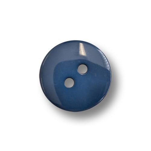 Knopfparadies - 10er Set schlichte Kunststoffknöpfe in gedecktem Dunkelblau. Ø: ca. 15mm! Knopfparadies - 10er Set schlichte Kunststoffknöpfe in gedecktem Dunkelblau. Ø: ca. 15mm! von Knopfparadies