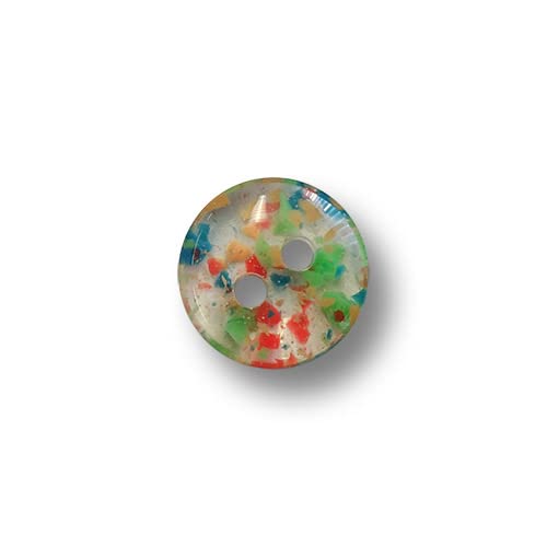 Knopfparadies - 10er Set zuckersüße, bunt getupfte Kunststoffknöpfe mit zwei Löchern. Ø: ca. 11mm! Knopfparadies - 10er Set zuckersüße, bunt getupfte Kunststoffknöpfe mit zwei Löchern. Ø: ca. 11mm! von Knopfparadies
