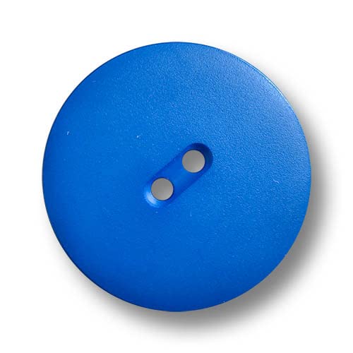 Knopfparadies - 4er Set riesige Zweilochknöpfe aus Kunststoff in intensivem Blau. Ø: ca. 31mm! von Knopfparadies
