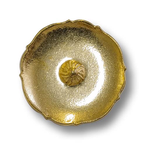Knopfparadies - 4er Set wunderschöne, goldfarbene Metallknöpfe in Blütendesign. Ø: ca. 25mm! Knopfparadies - 4er Set wunderschöne, goldfarbene Metallknöpfe in Blütendesign. Ø: ca. 25mm! von Knopfparadies
