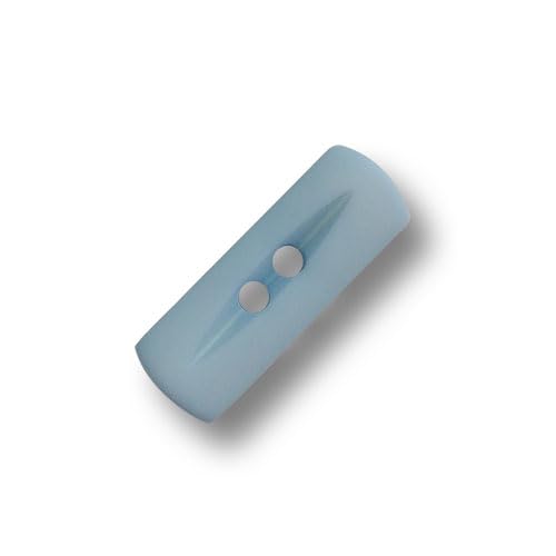 Knopfparadies - 6er Set gedeckt hellblaue, kleine Knebelknöpfe - perfekt als Kinderknöpfe. Ø: ca. 6x18mm! von Knopfparadies