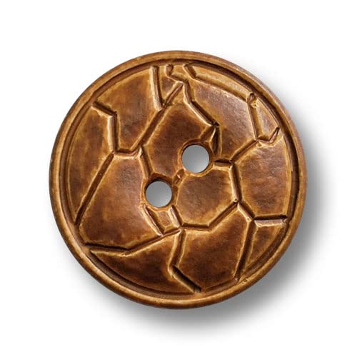 Knopfparadies - 6er Set interessante, braune Kunststoffknöpfe, fast wie Lederknöpfe. Ø: ca. 20mm! Knopfparadies - 6er Set interessante, braune Kunststoffknöpfe, fast wie Lederknöpfe. Ø: ca. 20mm! von Knopfparadies