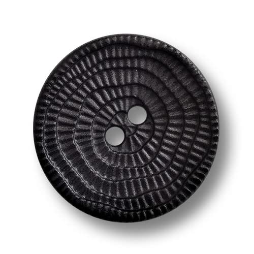 Knopfparadies - 6er Set schwarze Kunststoffknöpfe mit interessantem Strukturmuster. Ø: ca. 25mm! Knopfparadies - 6er Set schwarze Kunststoffknöpfe mit interessantem Strukturmuster. Ø: ca. 25mm! von Knopfparadies