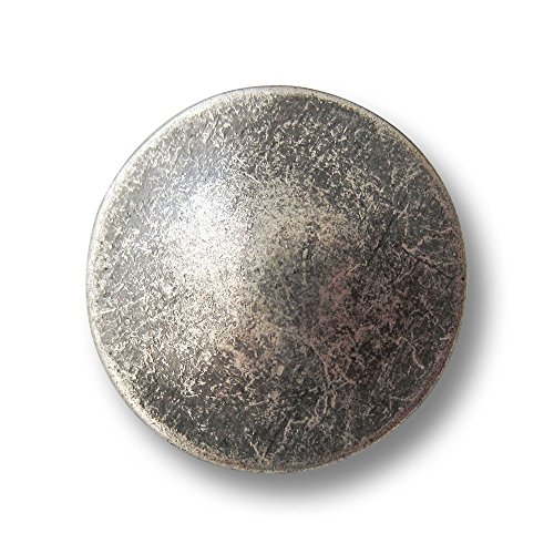 Knopfparadies - B-Ware - 6er Set authentisch alt wirkende Metall Ösen Knöpfe/Buckelknöpfe/altsilberfarben, geschwärzt/Metallknöpfe/Ø ca. 21mm Knopfparadies - B-Ware - 6er Set authentisch alt wirkende Metall Ösen Knöpfe/Buckelknöpfe/altsilberfarben, geschwärzt/Metallknöpfe/Ø ca. 21mm von Knopfparadies