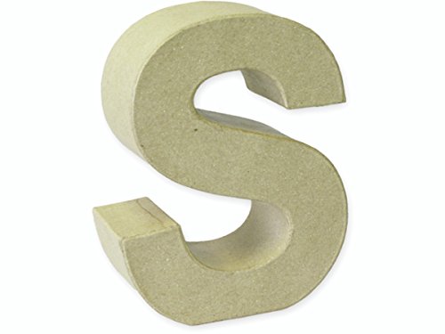 Kars 17,5 x 5,5 cm, Buchstabe S, Pappmaché, Braun Kars 17,5 x 5,5 cm, Buchstabe S, Pappmaché, Braun von Knorr Prandell