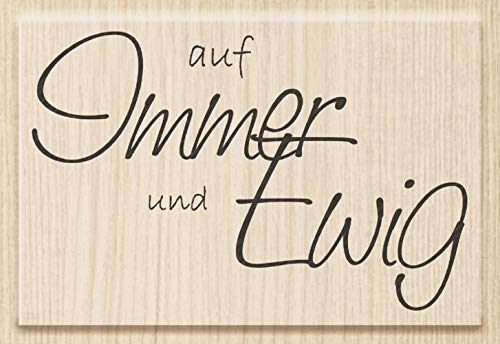 Knorr Prandell 211800000 Knorr prandell 211800000 Stempel aus Holz (Hochzeit) Motivgröße 7 x 4,5 cm , Motiv: auf Immer und Ewig von Knorr Prandell