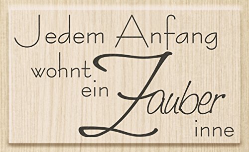 Knorr Prandell 211800009 Knorr prandell 211800009 Stempel aus Holz (Hochzeit) Motivgröße 7,5 x 4,2 cm, Motiv: Jedem Anfang von KnorrPrandell