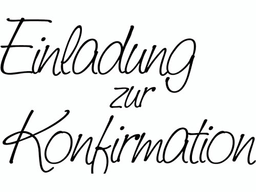 Knorr Prandell 211800101 Knorr prandell 211800101 Stempel aus Holz (Kommunion & Konfirmation) Motivgröße 6,8 x 4,2 cm , Motiv: Einladung zur Konfirmation von Knorr Prandell