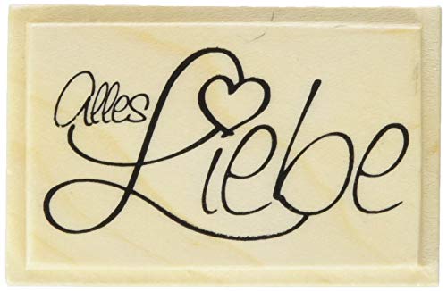 Knorr Prandell 211800308 Knorr prandell 211800308 Stempel aus Holz (Allgemein) Motivgröße 6 x 3,3 cm, Motiv: Alles Liebe von Knorr Prandell