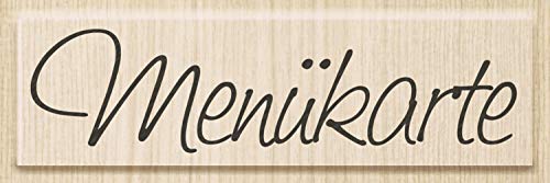 Knorr Prandell 211800502 Knorr prandell 211800502 Stempel aus Holz (Menü) Motivgröße 8,6 x 2,2 cm, Motiv: Menükarte von Knorr Prandell