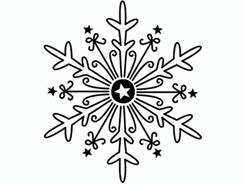 Knorr Prandell 211801405 Knorr prandell 211801405 Stempel aus Holz (Weihnachten) Motivgröße 3,9 x 4,5 cm, Motiv: Eiskristall groß von Knorr Prandell
