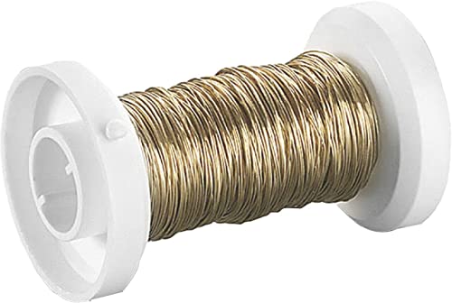 KnorrPrandell 216465765 Golddraht mit Kupferkern, Durchmesser 0,25 mm, 35 m, 24 Karat Echt Vergoldet von KnorrPrandell