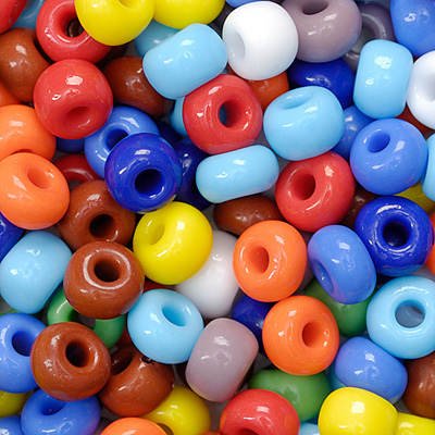 Knorr Prandell Indianerperlen, opak, 5mm, 35 g, Bunt Sortiert [Spielzeug] von Knorr Prandell