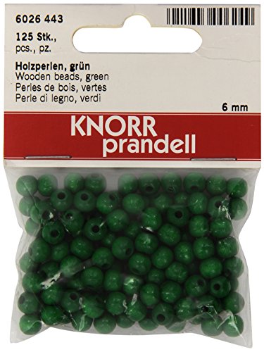 KnorrPrandell 6026443 Holzperlen, 6 mm Durchmesser, grün KnorrPrandell 6026443 Holzperlen, 6 mm Durchmesser, grün von Knorr Prandell