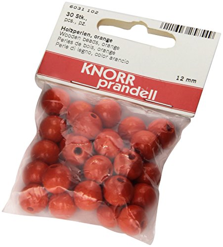 KnorrPrandell 6031102 Holzperlen, 12 mm Durchmesser, orange KnorrPrandell 6031102 Holzperlen, 12 mm Durchmesser, orange von Knorr Prandell