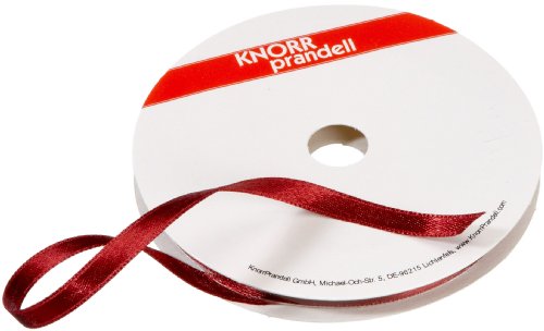 KnorrPrandell 6309186 Satinband, 6 mm, bordeaux von Knorr Prandell