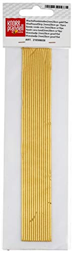 KnorrPrandell 8306028 Wachsstreifen, 2 mm/20 cm, gold von KnorrPrandell