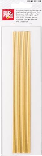 KnorrPrandell 8306028 Wachsstreifen, 2 mm/20 cm, gold von KnorrPrandell