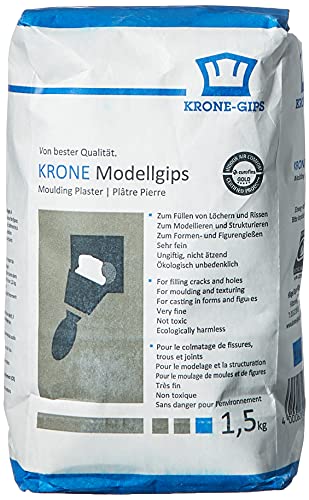 Krone Gips Modellgips, weiß, 1,5 kg Krone Gips Modellgips, weiß, 1,5 kg von Knorr Prandell