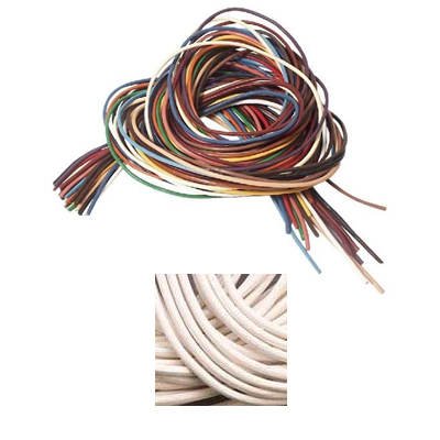 Lederband 1mm, 100 cm, weiss [Spielzeug] von Knorr Prandell