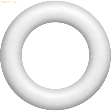 120 x Knorr prandell Styropor Ring 10cm weiß von Knorr prandell