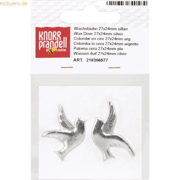 Knorr prandell Wachstaubenpaar 27x24mm silber von Knorr prandell