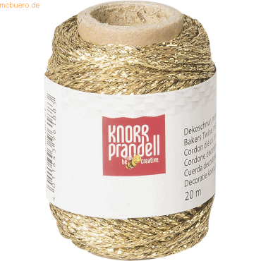 4 x Knorr prandell Dekoschnur Metallic 1,5mmx20m gold von Knorr prandell