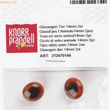 5 x Knorr prandell Glasaugen 14mm braun VE=2 Stück 5 x Knorr prandell Glasaugen 14mm braun VE=2 Stück von Knorr prandell