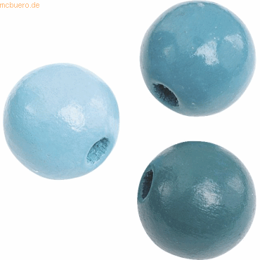 5 x Knorr prandell Holzperlen 15mm VE=15 Stück türkis von Knorr prandell