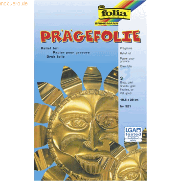 5 x Knorr prandell Prägefolie 18,5x29,0cm gold VE=3 Bogen 5 x Knorr prandell Prägefolie 18,5x29,0cm gold VE=3 Bogen von Knorr prandell