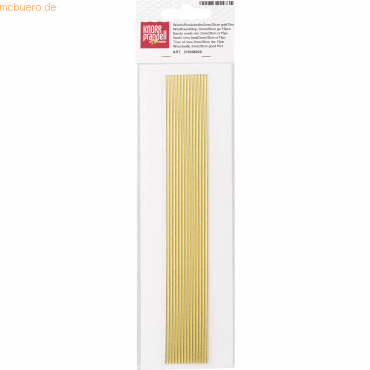 5 x Knorr prandell Wachsstreifen 2mmx20cm gold VE=15 Stück von Knorr prandell