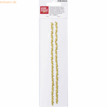 5 x Knorr prandell Wachsstreifen Ranke 6mmx19cm VE=2 Stück goldfarben 5 x Knorr prandell Wachsstreifen Ranke 6mmx19cm VE=2 Stück goldfarben von Knorr prandell