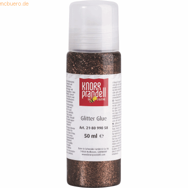 6 x Knorr prandell Glitter Glue 50 ml braun von Knorr prandell