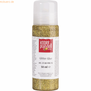 6 x Knorr prandell Glitter Glue 50 ml gold/regenbogen von Knorr prandell