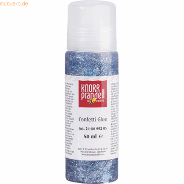 6 x Knorr prandell Glitterfarbe Konfetti Glue 50ml Fische blau von Knorr prandell