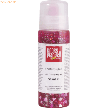 6 x Knorr prandell Glitterfarbe Konfetti Glue 50ml Herzen rot 6 x Knorr prandell Glitterfarbe Konfetti Glue 50ml Herzen rot von Knorr prandell