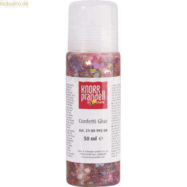 6 x Knorr prandell Glitterfarbe Konfetti Glue 50ml Schmetterlinge von Knorr prandell