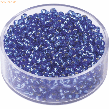 6 x Knorr prandell Rocailles 2,5 mm blau VE=13g von Knorr prandell