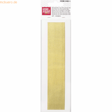 6 x Knorr prandell Verzierwachsstreifen 200x1mm VE=30 Stück gold glänz von Knorr prandell