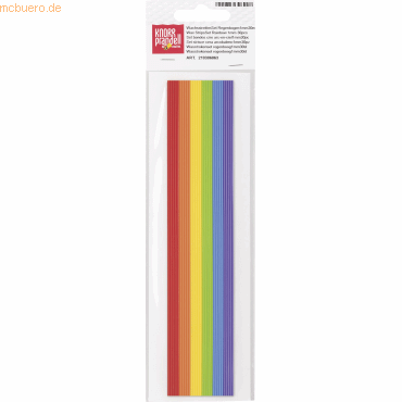 6 x Knorr prandell Verzierwachsstreifen Sortiment 200x1mm Regenbogen V von Knorr prandell