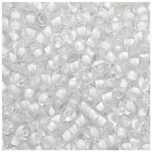 KnorrPrandell 2.5 mm Rocailles Bohemian Perlen, Crystal Weiß von KnorrPrandell